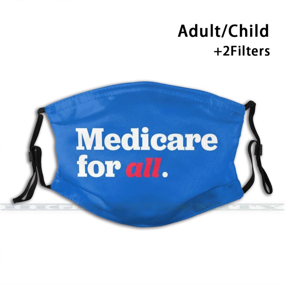 성인용 어린이를위한 모든 맞춤형 디자인을위한 Medicare 안티 먼지 필터 Diy 귀여운 프린트 워셔블 마스크 Medicare For All